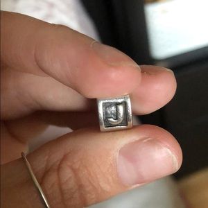 Letter J Pandora charm